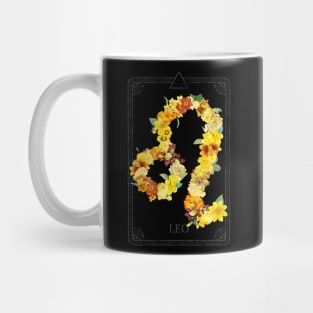 Floral Zodiac Sign: Leo Mug